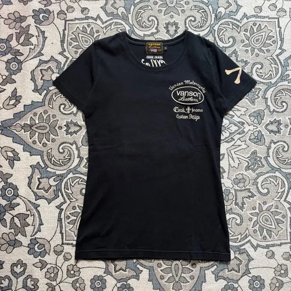 [BUNJANG] Vanson x Cookjins Collaboration Slim Fit Short Sleeve T-Shirt / 밴슨 쿡진스 콜라보 슬림핏 반팔