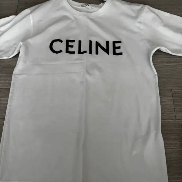 [BUNJANG] Celine Logo Short Sleeve T-Shirt White XS / 셀린느 로고 반팔 티셔츠 화이트 XS사이즈