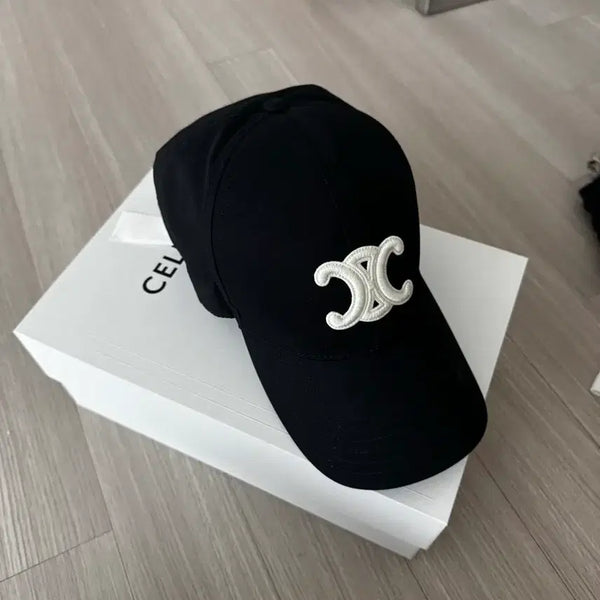 [BUNJANG] Celine Triomphe Baseball Cap Black M Size / 셀린느 트리옹프 볼캡 블랙 M사이즈
