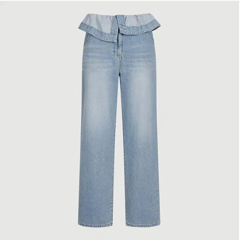 [BUNJANG] Lucky Chouette Summer Wide Denim Pants / 럭키슈에뜨 와이드 여름 데님 팬츠 새제품