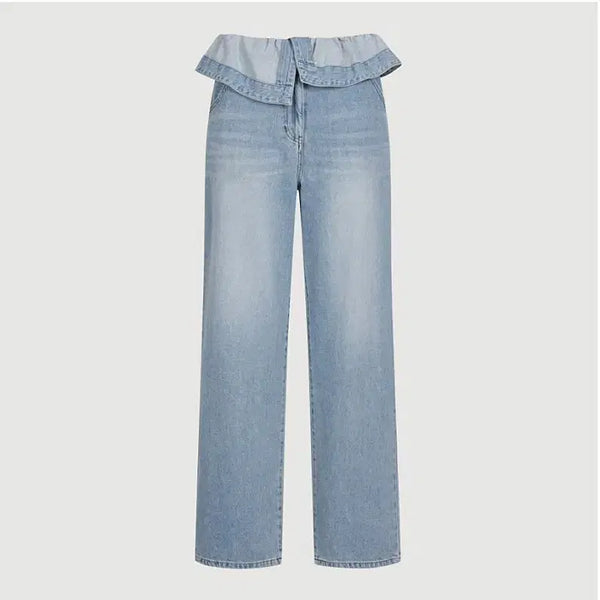 [BUNJANG] Lucky Chouette Summer Wide Denim Pants / 럭키슈에뜨 와이드 여름 데님 팬츠 새제품