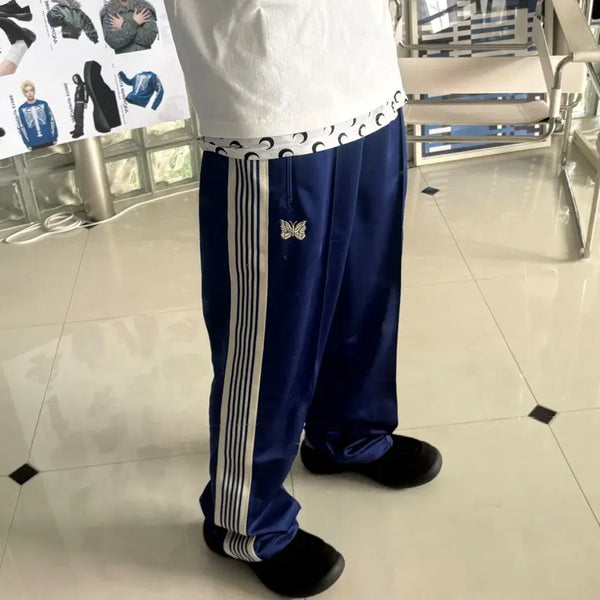 [BUNJANG] Needles Straight Track Pant - Royal Blue (L) / (10만원할인) Needles 니들스 straight track pant