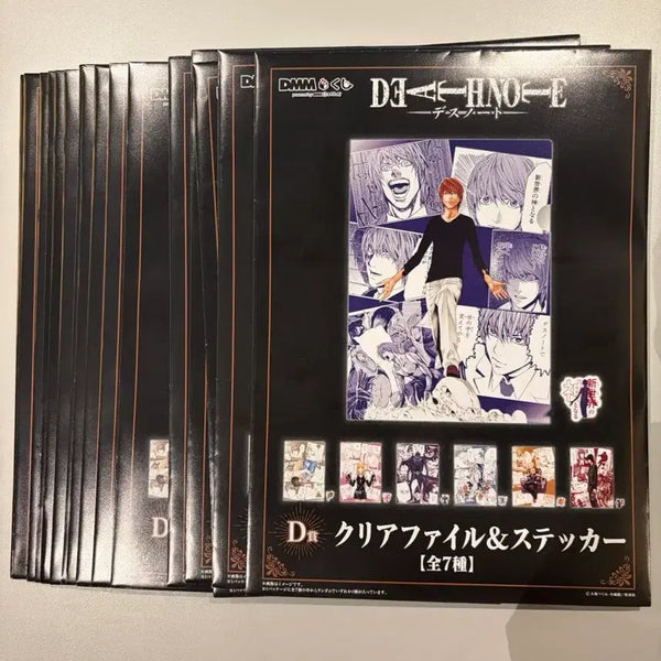 [BUNJANG] Death Note DMM Kuji D Prize Clear File & Sticker Set - 18 Pieces / 데스노트 DMM 쿠지 D상 클리어 파일 & 스티커 세트 하위상 18장