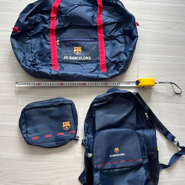 [BUNJANG] FC Barcelona 3-Piece Set: Backpack, Pouch, Duffel Bag / 3종 세트 FC 바르셀로나 백팩 파우치 더플백