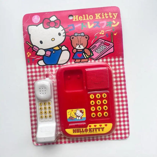 [BUNJANG] Sanrio Classic Kitty Landline Telephone Toy / 일본 정품 고전 키티 전화기 장난감 고전문구 빈티지 인테리어