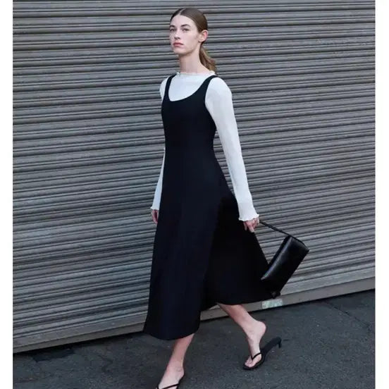 [BUNJANG] Amour Moir Sleeveless Long Dress / 아무르 무아르 나시 롱 원피스
