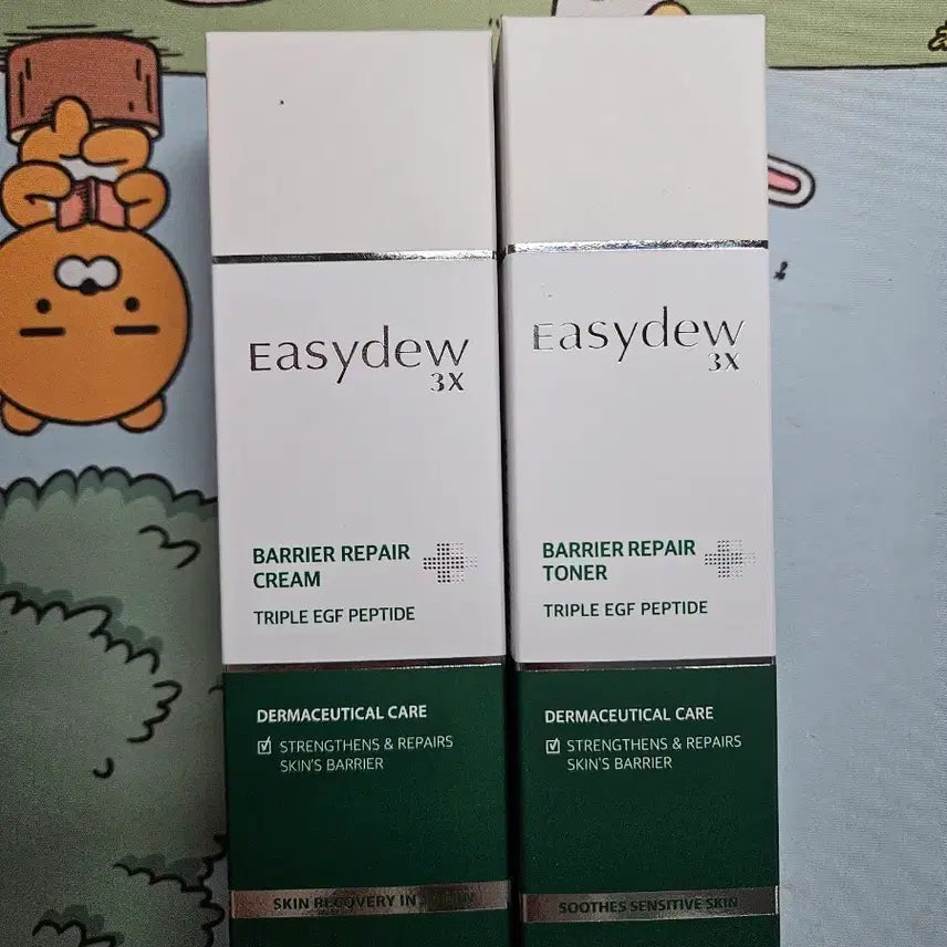 [BUNJANG] Easydew 3X Barrier Repair Cream & Toner Set / 이지듀 3X 베리어 리페어 크림 토너 세트(105)