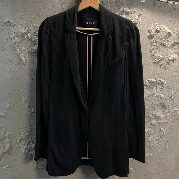 [BUNJANG] MINE Piping Single Jacket Black / 82 마인 MINE 파이핑 싱글 자켓 블랙