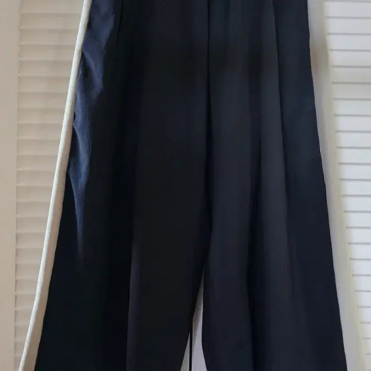 [BUNJANG] System Homme Color-Blocked Wide-Leg Trousers / (시스템옴므) 블랙/아이보리 배색 통바지