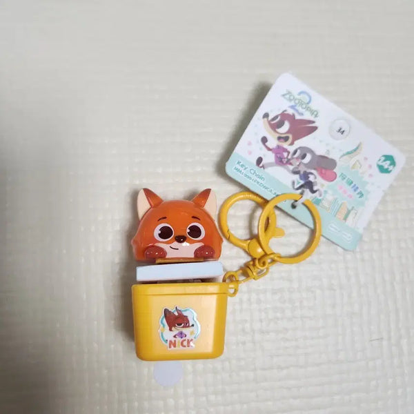 [BUNJANG] Zootopia Nick Wilde Clicker Keychain New / 주토피아 닉 키캡 클릭커키링 새상품