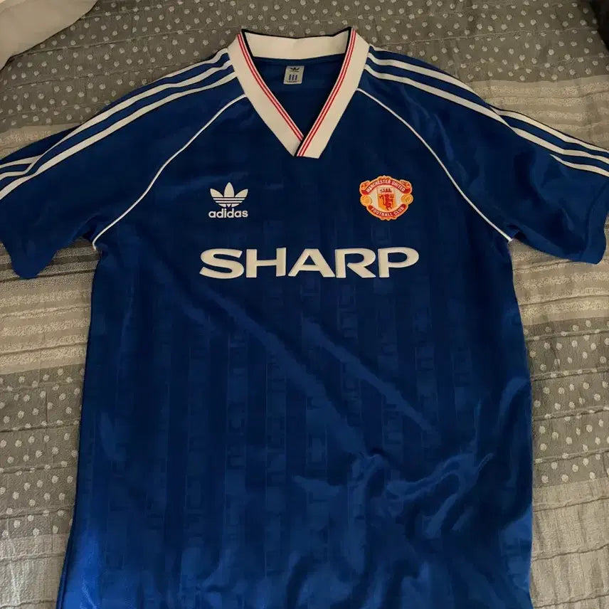 [BUNJANG] Adidas 1988/90 Collegiate Royal Jersey / 아디다스 1988/90 저지 컬리지에이트 로얄
