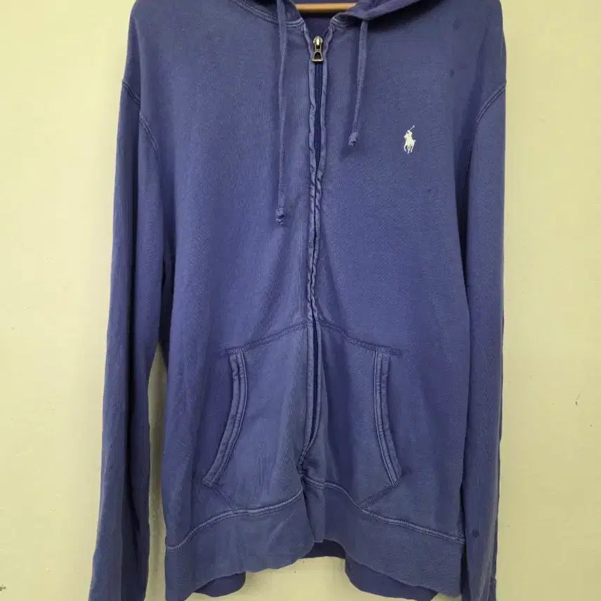 [BUNJANG] Polo Ralph Lauren Purple Cotton Hoodie Zip-Up / 폴로 퍼플 후드집업