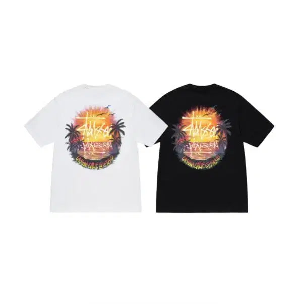[BUNJANG] Stussy Sunset T-Shirt / 스투시 선셋 반팔