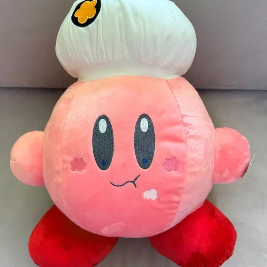 [BUNJANG] Kirby Chef 40cm+ Plush Doll / 별의커비 요리사 인형 40cm 이상
