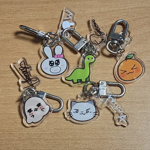 [BUNJANG] Hades Members Acrylic Keyring Set (Excluding Bongjun) / 하데스 굿즈 키링 세트 판매합니다. (봉준 키링제외)