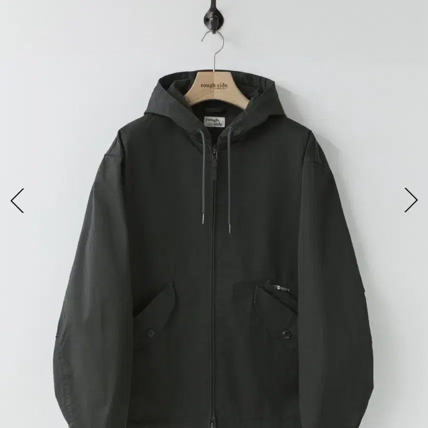 [BUNJANG] Rough Side Heel Parka Charcoal Size 1 / 26ss 러프사이드 힐파카 차콜 1사이즈