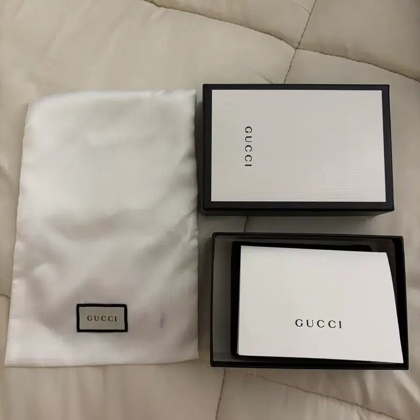 [BUNJANG] Gucci Marmont Matelassé Card Case Wallet Black Leather / 구찌 마몽 마틀라세 카드 케이스 지갑 블랙