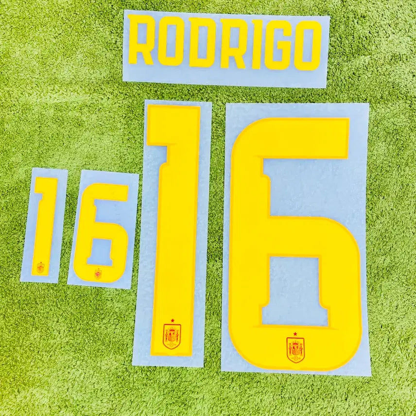 [BUNJANG] Spain 2026 World Cup Home Rodri Jersey Name Set / 2026 북중미 월드컵 스페인 홈 로드리 유니폼 마킹 국가대표 네임셋
