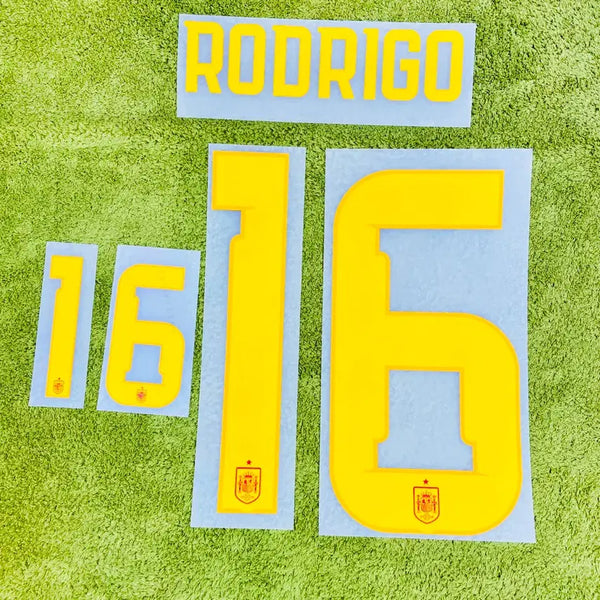 [BUNJANG] Spain 2026 World Cup Home Rodri Jersey Name Set / 2026 북중미 월드컵 스페인 홈 로드리 유니폼 마킹 국가대표 네임셋
