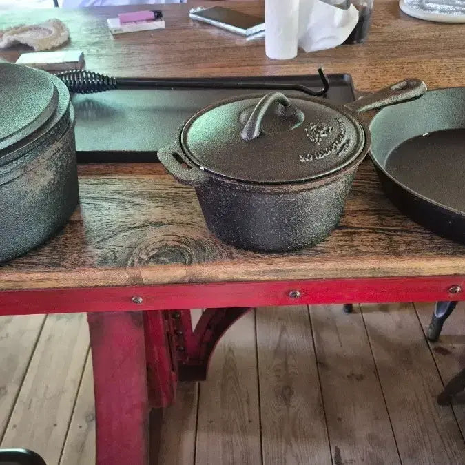 [BUNJANG] Royal Dutch Cast Iron Dutch Oven and Pan Set / Royal Dutch Cast Iron 무쇠 주물 더치오븐 /더치팬 세트