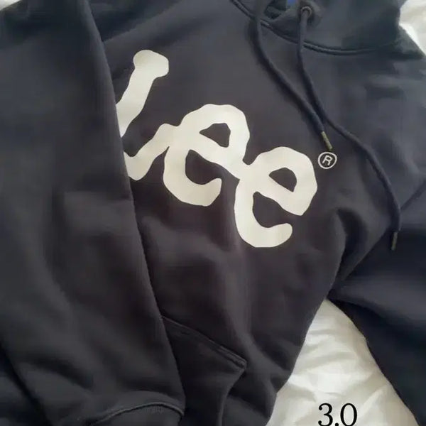 [BUNJANG] Lee Black Hoodie / Lee 리 후드티 블랙