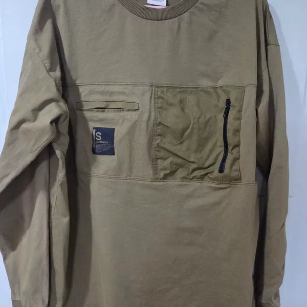 [BUNJANG] ZARA MAN Khaki Pocket Sweatshirt XL / ZARA MAN 카키색 포켓 맨투맨 XL
