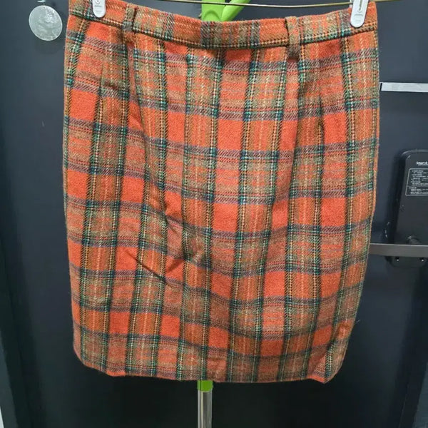 [BUNJANG] Plaid Wool Skirt / 체크무늬 치마