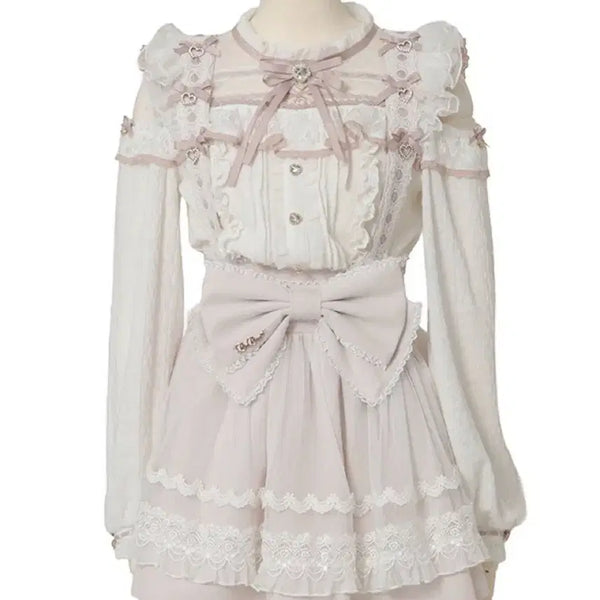 [BUNJANG] LIZ LISA Maid-like Suspender Skirt Pink / 리즈리사 메이드 라이크 서스펜더 스커트 핑크 양산형 지뢰계 스나계 로지타 피움 히메갸루
