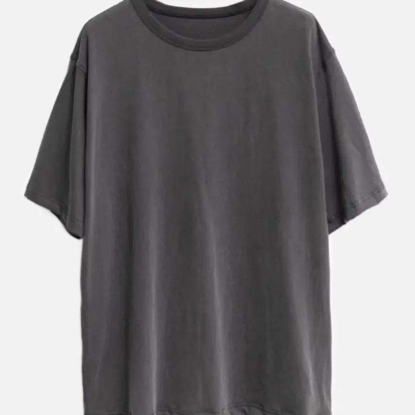[BUNJANG] GoNak Washed Half Sleeve T-Shirt Charcoal / S) 고낙 워시드 하프 슬리브 차콜