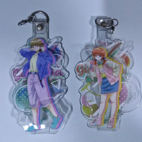 [BUNJANG] Gintama Charabini Strap Retro Pop Okita & Kagura Set / 은혼 캬라비니 스트랩 레트로 팝 오키타 & 카구라 세트