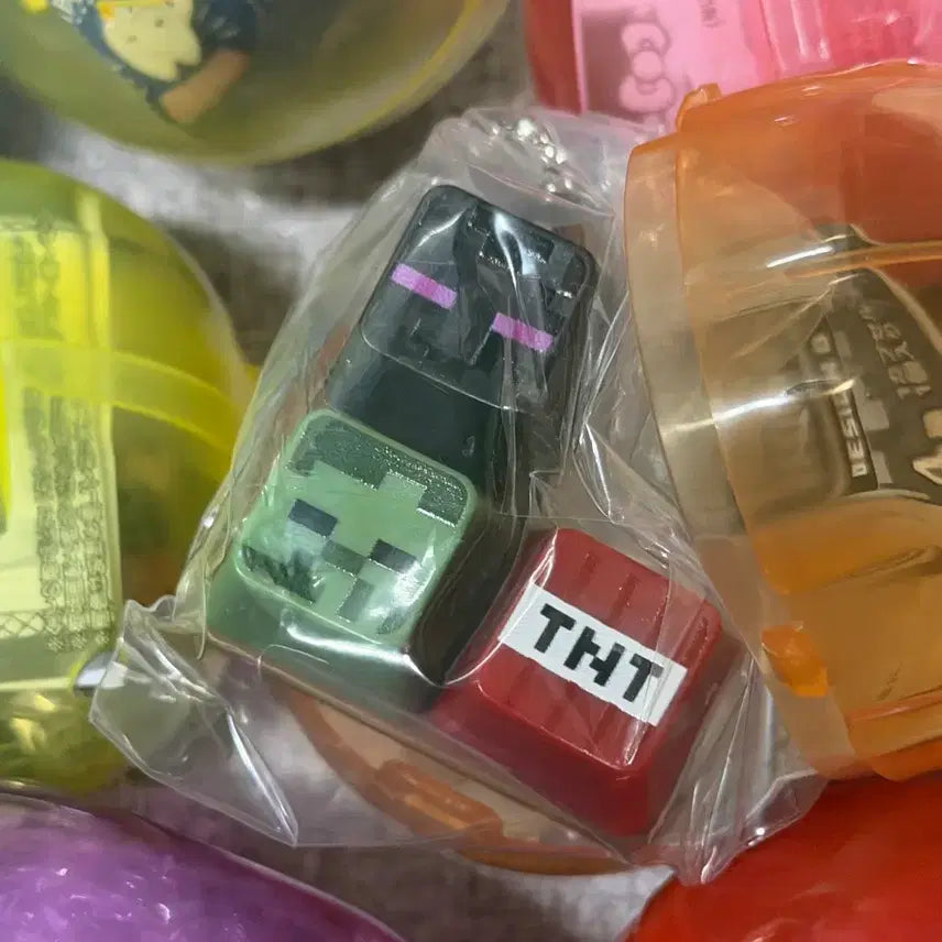 [BUNJANG] Minecraft Mark Minecraft Keycap Gacha Keyring TNT Enderman / 마크 마인크래프트 키캡 가챠 키링 TNT 엔더맨