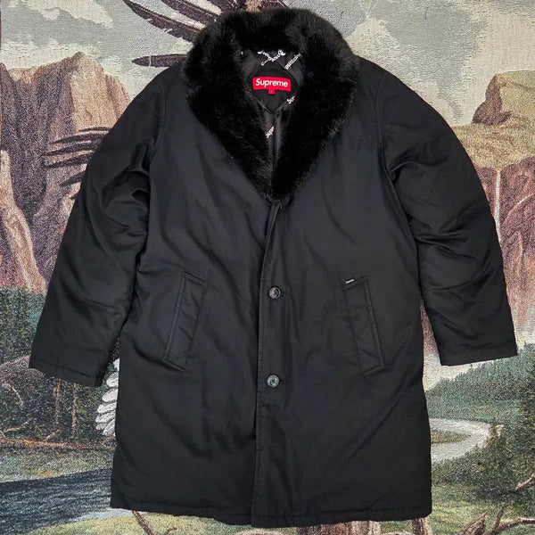 [BUNJANG] Supreme 2014 FW Faux Fur Trench Coat Padded Jacket L / 2014 FW Supreme Faux Fur 트렌치코트 패딩 L