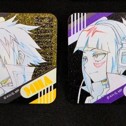 [BUNJANG] My Hero Academia Jirou Kaminari Tenki Acrylic Badge Set Collection Marching Ver. (Bundle Set) / (2개 일괄) 메디코스 나의 히어로 아카데미아 나히아 히로아카 굿즈 컬렉션 행진 Ver 박 가공 아크릴 뱃지 지로 카미나리 텐키 세트
