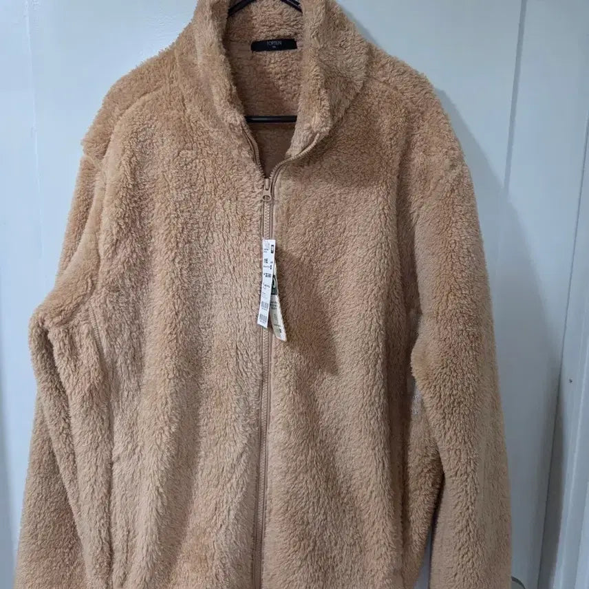 [BUNJANG] TOPTEN Beige Fleece Zip-up 115 / 탑텐 베이지 후리스 집업 115