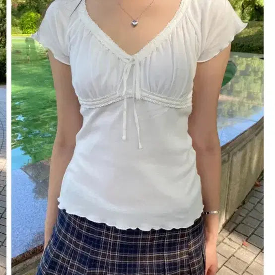 [BUNJANG] Brandy Melville Lani Top White / 브랜디멜빌 LANI TOP 화이트