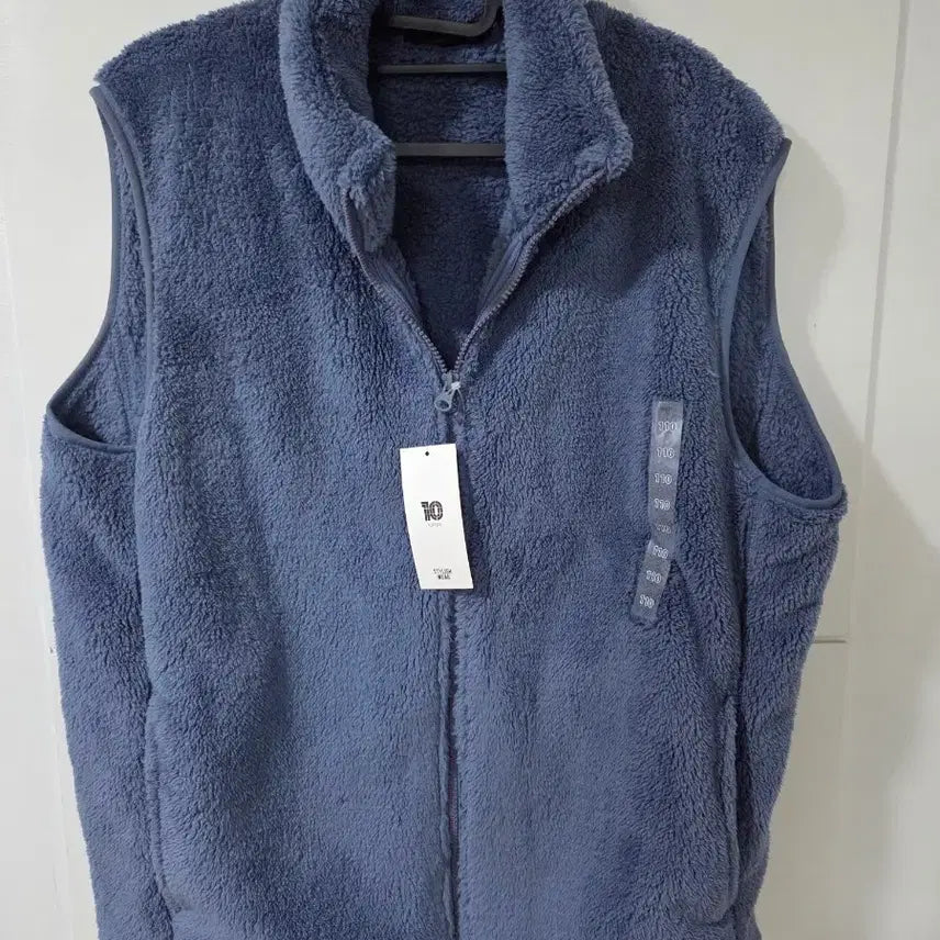 [BUNJANG] TOPTEN Fluffy Fleece High-Neck Vest - Blue (110) / 탑텐 플러피 플리스 하이넥 베스트 110 블루