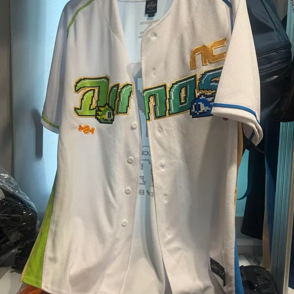 [BUNJANG] NC Dinos Kim Ju-won Bubble Bobble Baseball Jersey XL / NC다이노스 클러치 버블보블 유니폼 김주원 XL