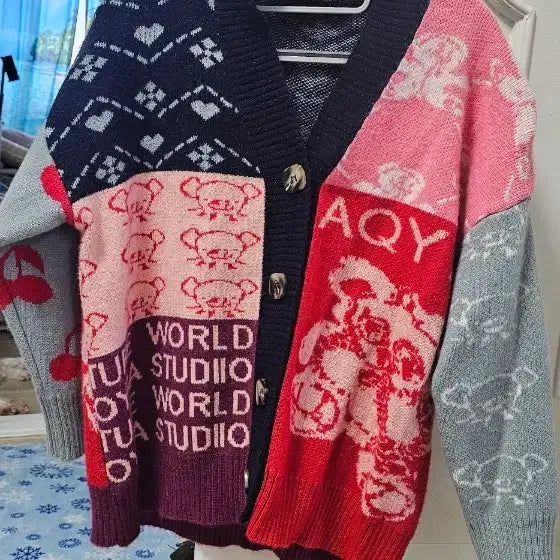 [BUNJANG] Patchwork Cardigan / 패치워크 카디건
