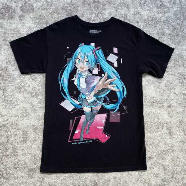 [BUNJANG] Hatsune Miku Official Anime T-Shirt / 하츠네 미쿠 오피셜 애니메이션 티셔츠 애니티