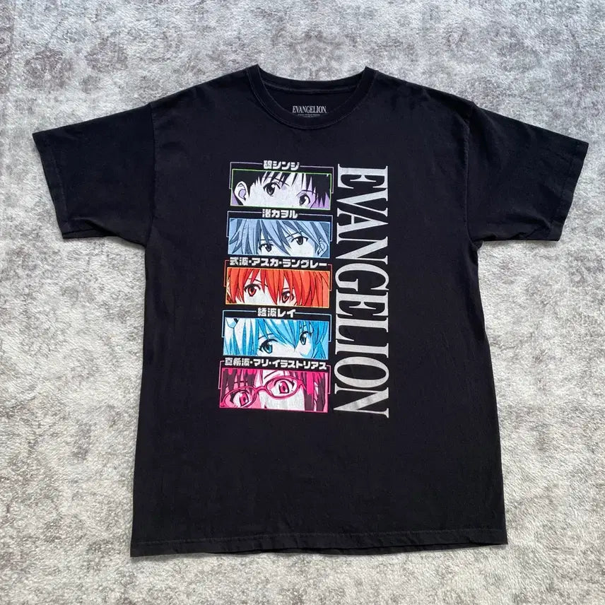 [BUNJANG] Evangelion Official Animation T-Shirt / 에반게리온 오피셜 애니메이션 티셔츠 애니티