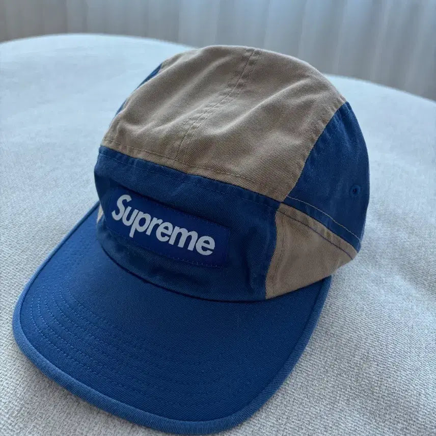 [BUNJANG] Supreme Camp Cap Blue Beige / 슈프림 캠프캡 블루 베이지