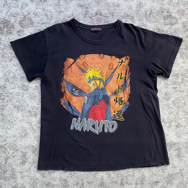 [BUNJANG] Naruto 00s Vintage Anime T-Shirt / 나루토 00s 빈티지 애니메이션 티셔츠 애니티