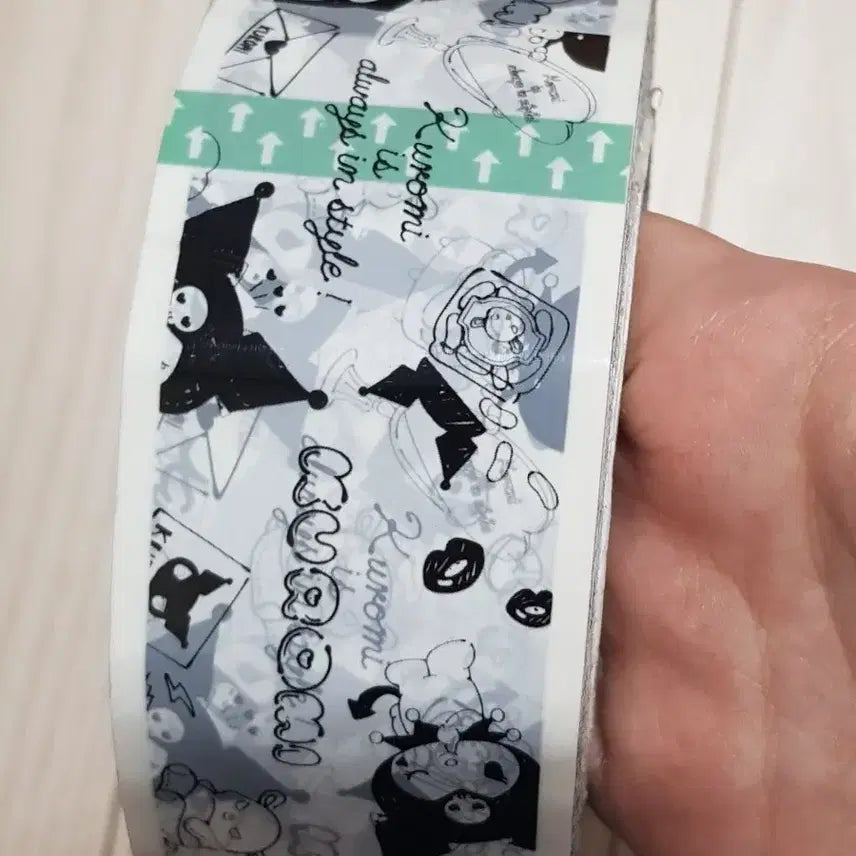 [BUNJANG] Sanrio Kuromi Angel Masking Tape / 산리오 쿠로미 엔젤 천사 마스킹 박스 테이프