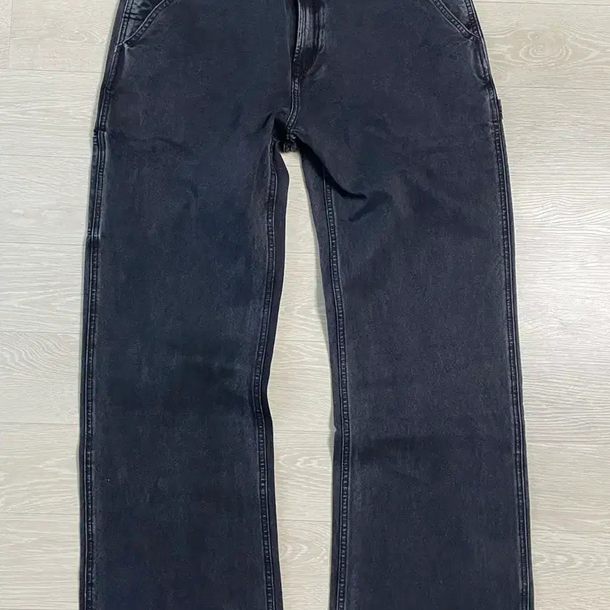 [BUNJANG] MBBCAR 13.6oz Denim Carpenter Pants Black / mbbcar 13.6OZ 데님 카펜터 팬츠 블랙