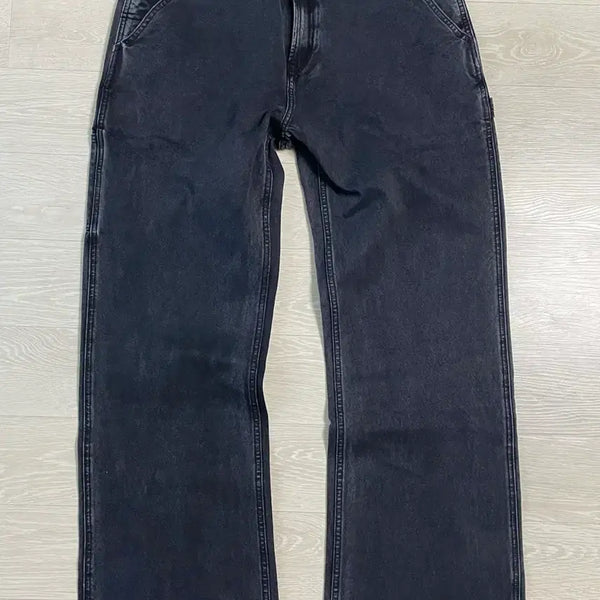 [BUNJANG] MBBCAR 13.6oz Denim Carpenter Pants Black / mbbcar 13.6OZ 데님 카펜터 팬츠 블랙