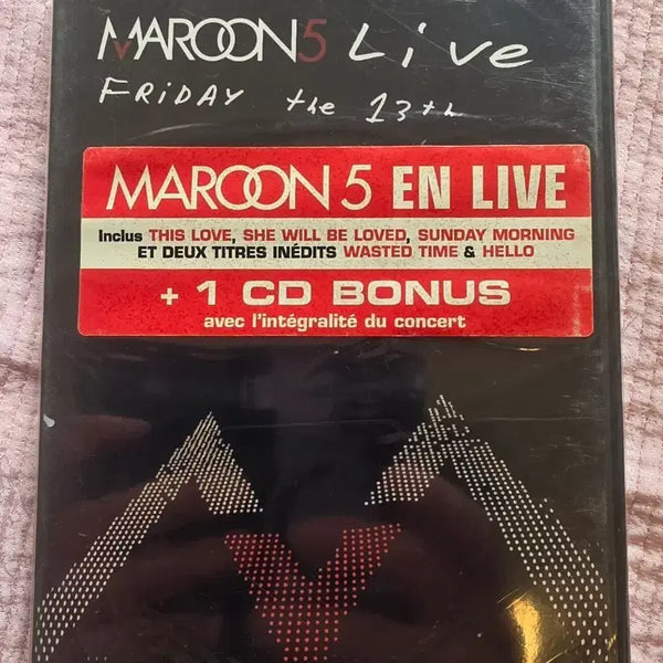 [BUNJANG] Maroon 5 Live DVD + Bonus CD Set / MAROON5 마룬5 라이브 DVD + 보너스 CD Maroon 5 마룬 5