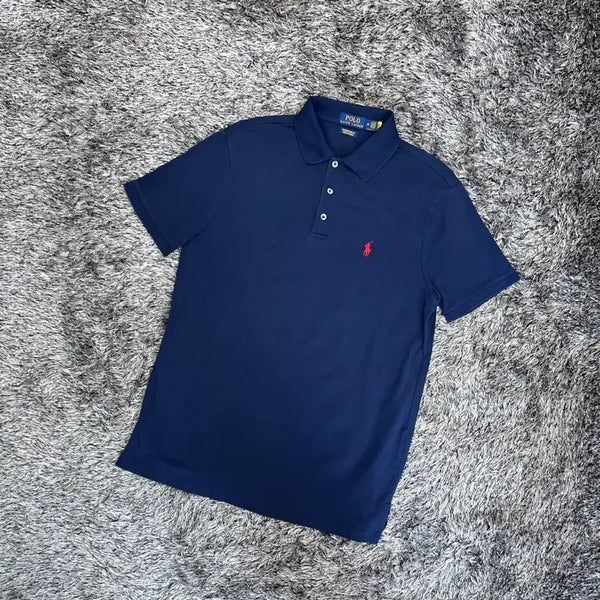 [BUNJANG] Polo Ralph Lauren Custom Slim Fit Short Sleeve Polo Shirt (M) / 폴로랄프로렌 커스텀 슬림핏 반팔 카라 티셔츠 (M)
