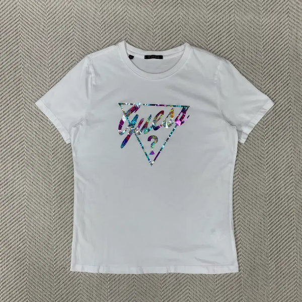 [BUNJANG] Guess Logo Short Sleeve T-Shirt / 게스 로고 반팔 티셔츠