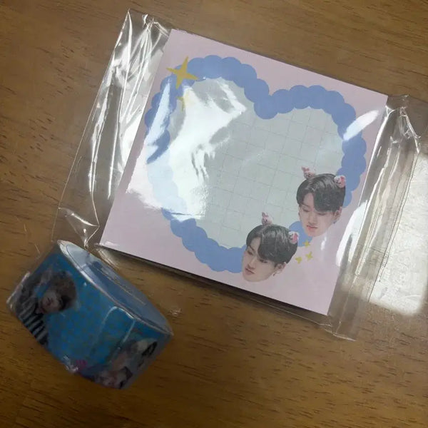 [BUNJANG] BTS Jungkook Masking Tape & Memo Pad Set (Sealed) / [미개봉] 방탄소년단 정국 마스킹 테이프 + 메모지 세트