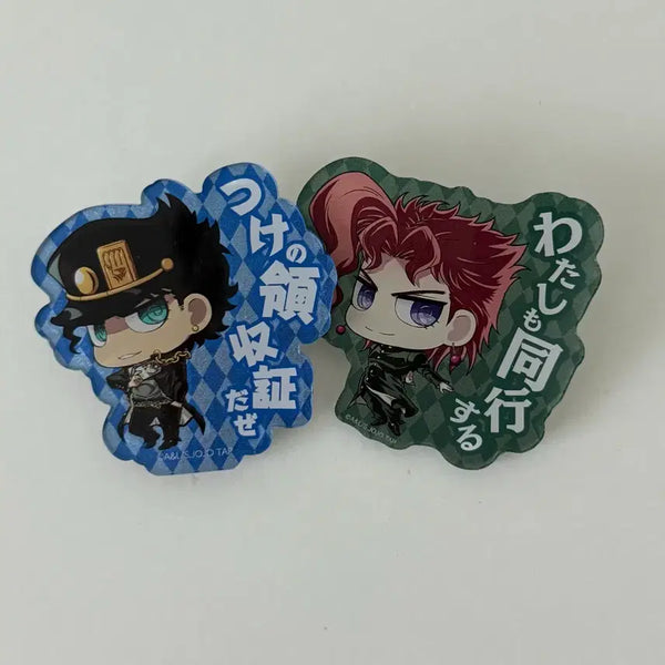 [BUNJANG] Jojo's Bizarre Adventure Jojo World Jojo Kore Badge Bundle Set Jotaro Kakyoin / 일괄) 죠죠월드 죠죠코레 뱃지 죠타로 카쿄인